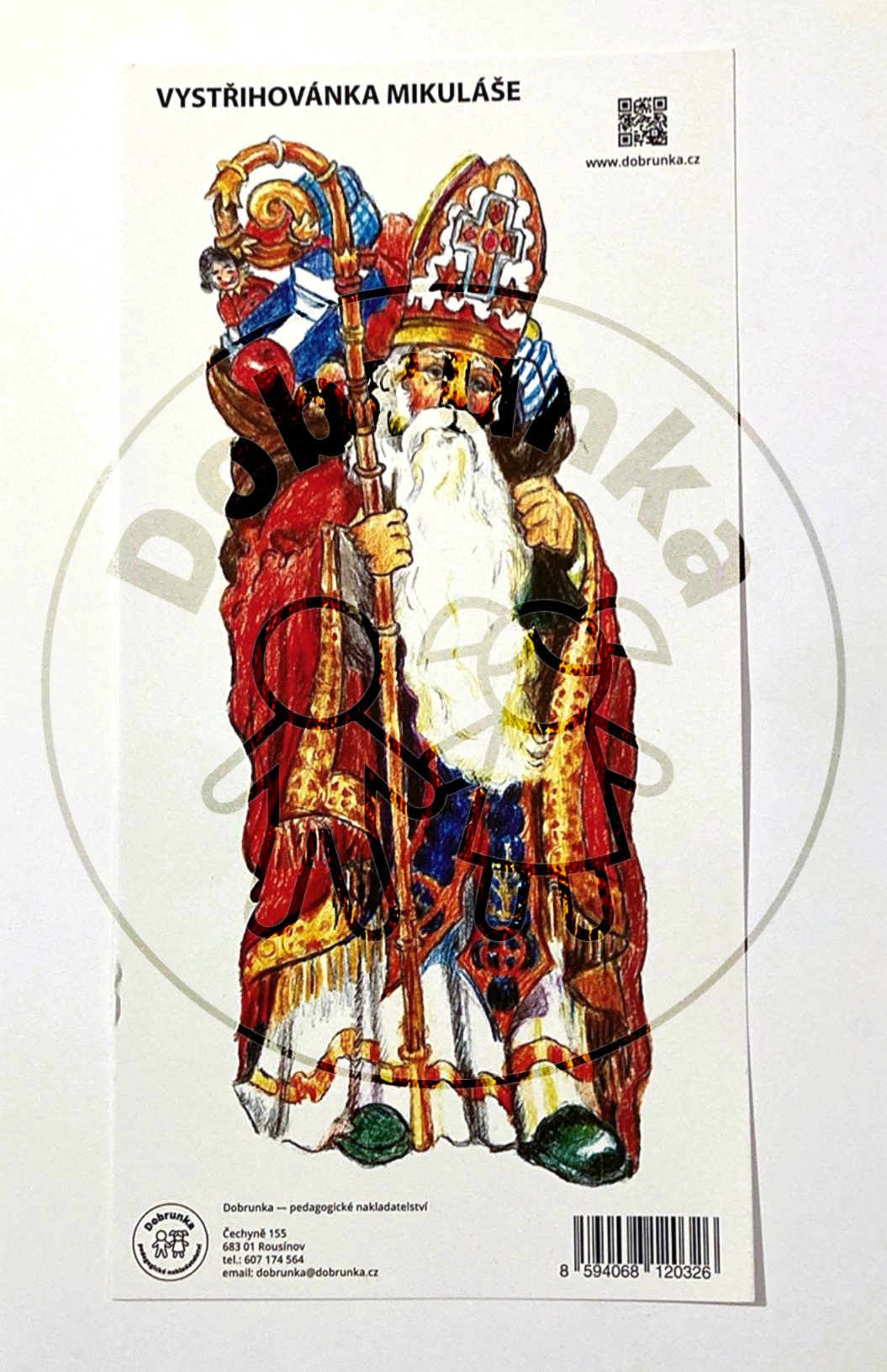 Mikuláš - vystřihovánka
